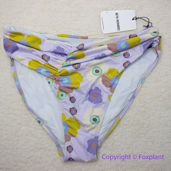 NEW Free People x Beth Richards Delray 70’s Floral Bikini Bottoms, size XL - Picture 3 of 15